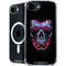 Liquid Blue Neon Skull with Glasses iPhone 16e MagSafe Case