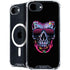 Liquid Blue Neon Skull with Glasses iPhone 16e MagSafe Case