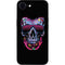 Liquid Blue Neon Skull with Glasses iPhone 16e Skin