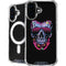Liquid Blue Neon Skull with Glasses iPhone 17 MagSafe Case