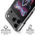 Liquid Blue Neon Skull with Glasses iPhone 18 Pro Clear Case