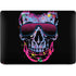 Liquid Blue Neon Skull with Glasses Apple MacBook Air Skin