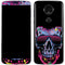 Liquid Blue Neon Skull with Glasses Moto E5 Plus Skin