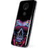 Liquid Blue Neon Skull with Glasses Moto E5 Plus Skin