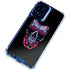 Liquid Blue Neon Skull with Glasses Moto G 5G (2024) Clear Case