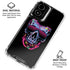 Liquid Blue Neon Skull with Glasses Moto G Power 5G (2024) Clear Case