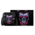 Liquid Blue Neon Skull with Glasses Nintendo Skins