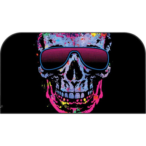 Liquid Blue Neon Skull with Glasses Nintendo Switch 2 (2025) with Joy-Con Skin
