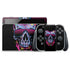 Liquid Blue Neon Skull with Glasses Nintendo Skins