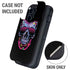 Liquid Blue Neon Skull with Glasses Otterbox Defender iPhone Skin