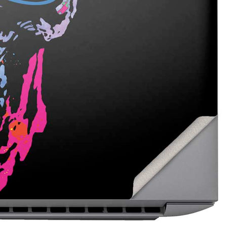 Liquid Blue Neon Skull with Glasses HP ZBook Fury 16 G10 Skin