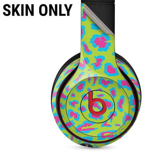 Neon Splash Leopard Animal Print Color Pop Beats Solo 3 Wireless Skin