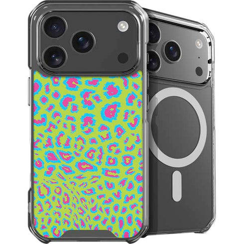 Neon Splash Leopard Animal Print Color Pop iPhone 18 Pro Max MagSafe Case