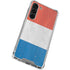 Netherlands Flag Distressed Galaxy S24 FE Clear Case
