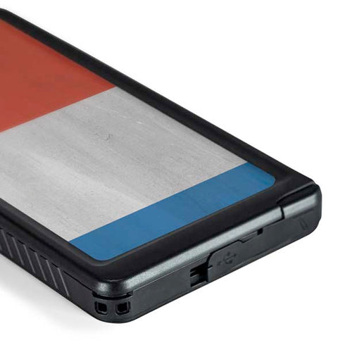 Netherlands Flag Distressed Galaxy S24 Ultra Waterproof Case