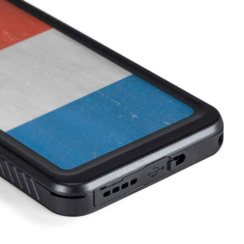 Netherlands Flag Distressed Galaxy S24 Waterproof Case