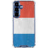 Netherlands Flag Distressed Galaxy S25 Plus Clear Case