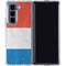 Netherlands Flag Distressed Galaxy Z Fold5 5G Clear Case
