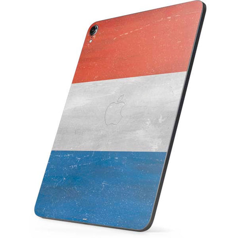 Netherlands Flag Distressed Apple iPad Pro Skin