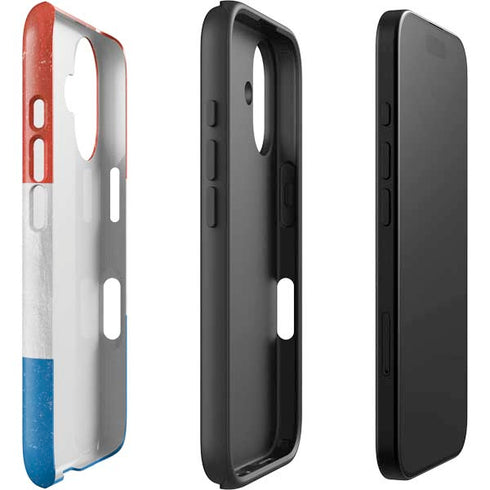 Netherlands Flag Distressed iPhone 16 Impact Case