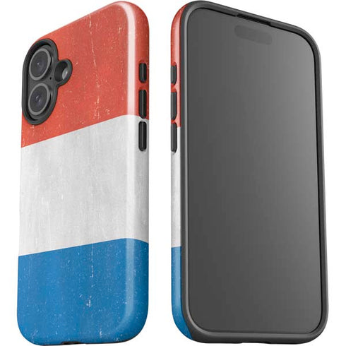 Netherlands Flag Distressed iPhone 16 Impact Case