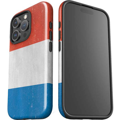 Netherlands Flag Distressed iPhone 16 Pro Impact Case