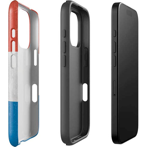 Netherlands Flag Distressed iPhone 16 Pro Max Impact Case