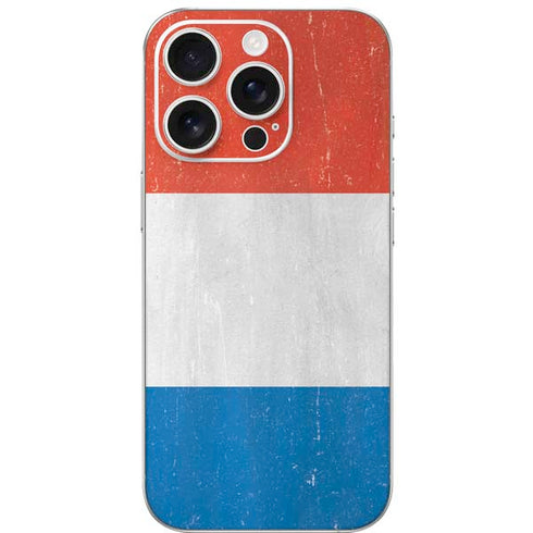 Netherlands Flag Distressed iPhone 16 Pro Skin