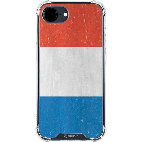 Netherlands Flag Distressed iPhone 16e Clear Case