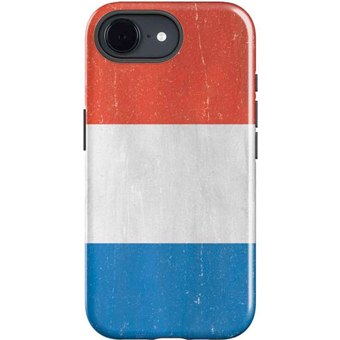 Netherlands Flag Distressed iPhone 16e Impact Case