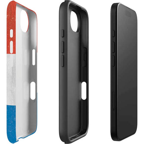 Netherlands Flag Distressed iPhone 16e Impact Case