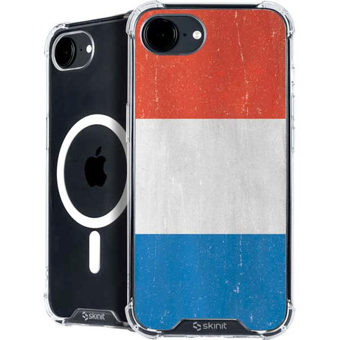 Netherlands Flag Distressed iPhone 16e MagSafe Case