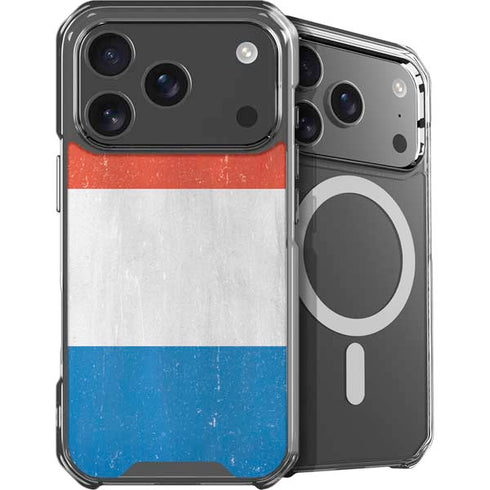 Netherlands Flag Distressed iPhone 18 Pro MagSafe Case