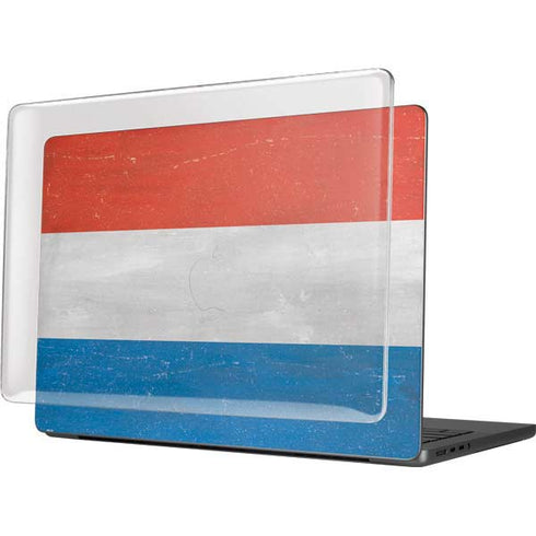 Netherlands Flag Distressed MacBook Pro 14in (2021-24) Case plus Skin