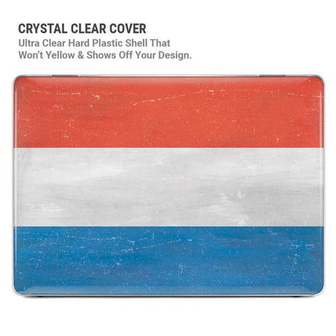 Netherlands Flag Distressed MacBook Cases