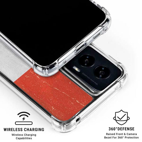 Netherlands Flag Distressed Moto G Power 5G (2024) Clear Case