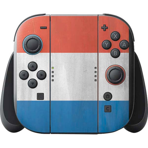 Netherlands Flag Distressed Nintendo Switch 2 (2025) with Joy-Con Skin