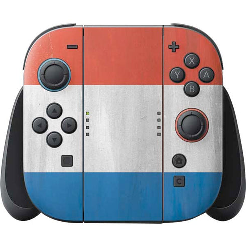 Netherlands Flag Distressed Nintendo Skins