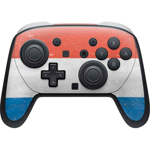 Netherlands Flag Distressed Nintendo Skins