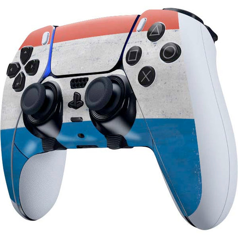 Netherlands Flag Distressed PS5 DualSense Edge Pro Controller Skin