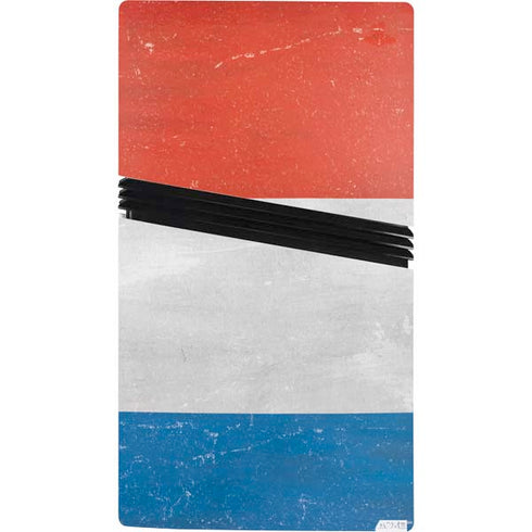 Netherlands Flag Distressed PS5 Pro Bundle Skin