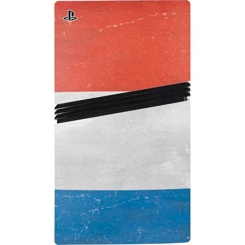 Netherlands Flag Distressed PS5 Pro Console Skin