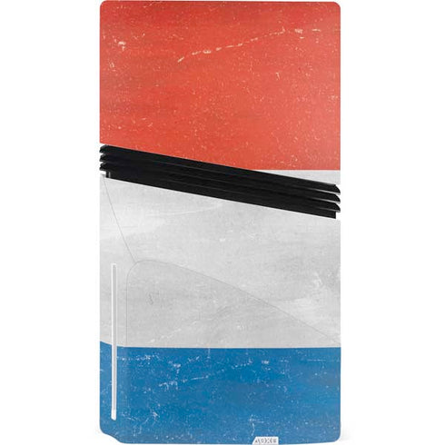 Netherlands Flag Distressed PS5 Pro Disk Bundle Skin