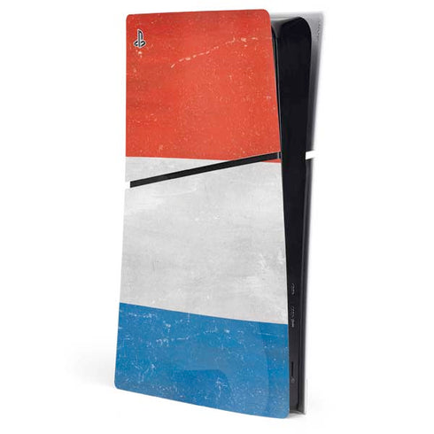 Netherlands Flag Distressed PlayStation PS5 Skins