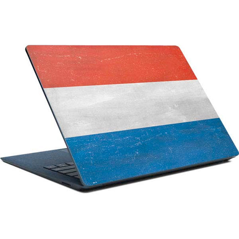 Netherlands Flag Distressed Surface Laptop Skin