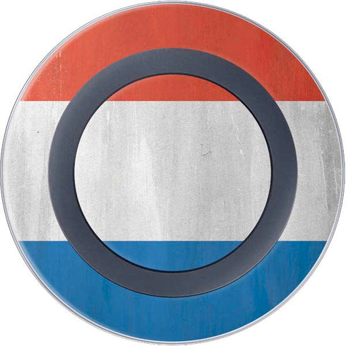Netherlands Flag Distressed Wireless Charger Skin