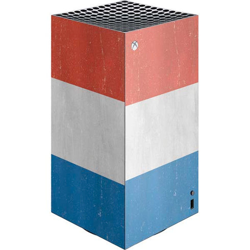 Netherlands Flag Distressed XBox Series X Digital Edition Console Skin