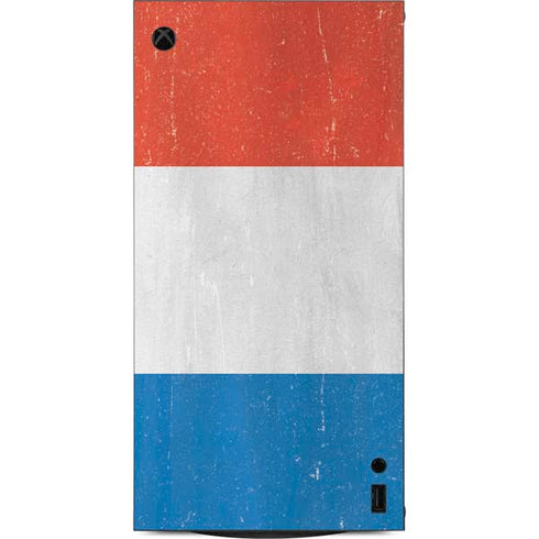 Netherlands Flag Distressed XBox Series X Digital Edition Console Skin