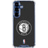 NBA Brooklyn Nets Distressed Galaxy S25 FE Clear Case