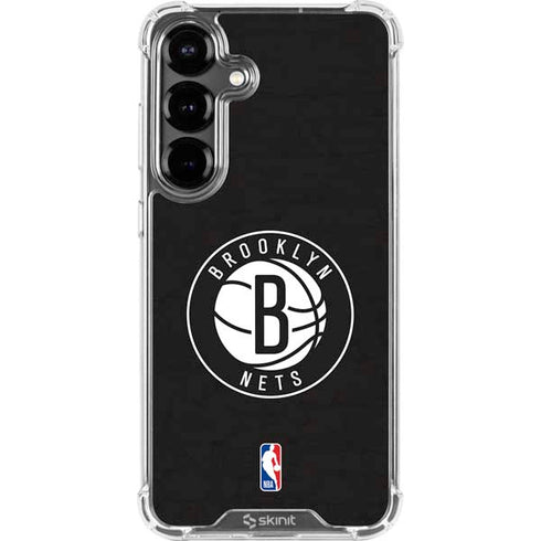 NBA Brooklyn Nets Distressed Galaxy S26 Clear Case